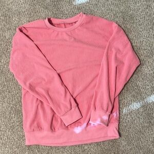 pink crewneck